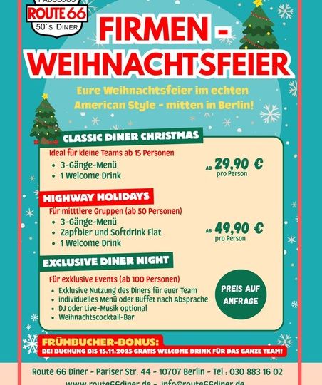 Firmen Weihnachtsfeier 2025