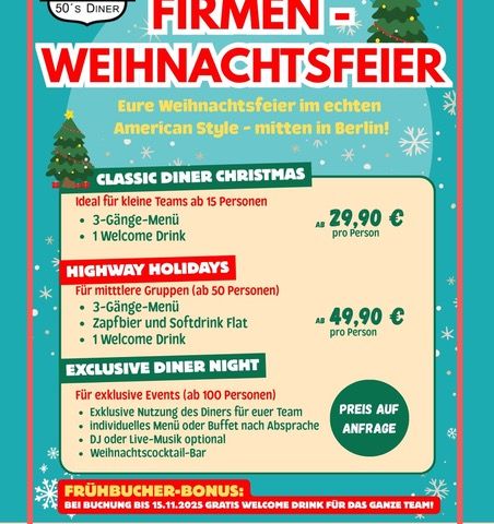 Firmen Weihnachtsfeier 2025